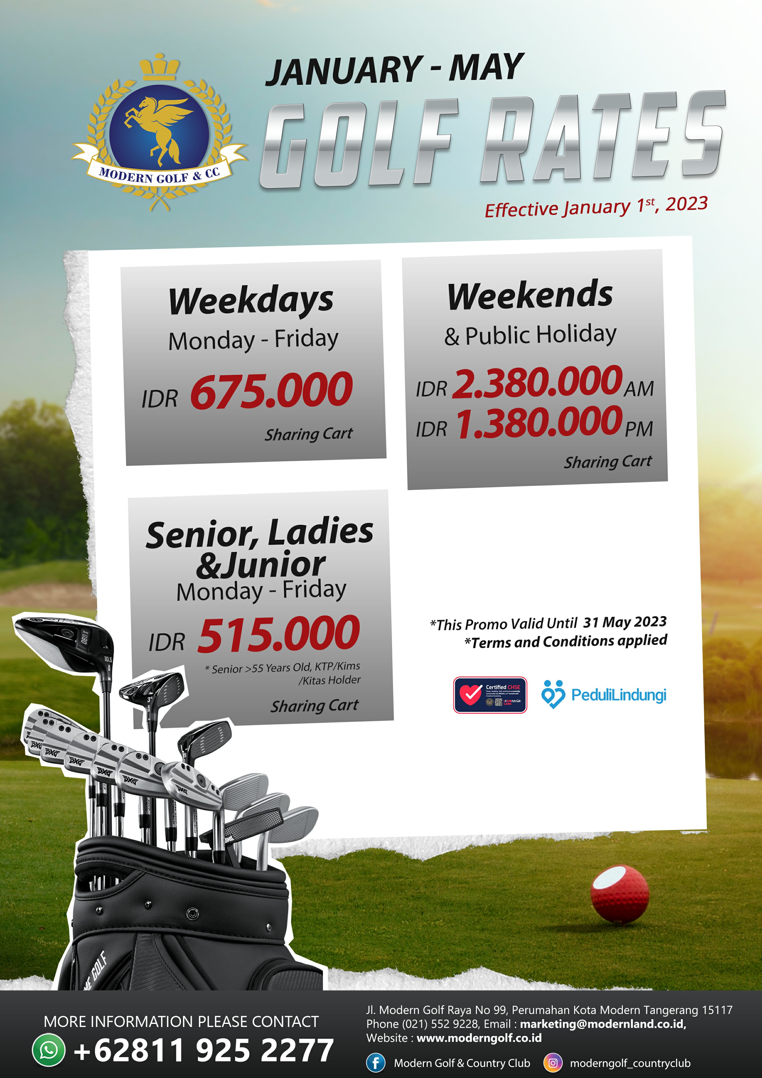 Golf Promo January- May 2023